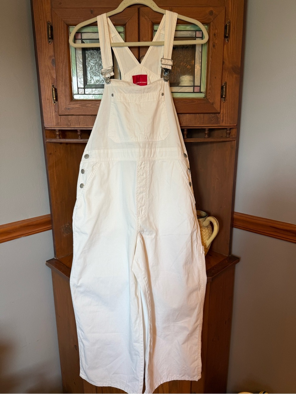 White Cotton Overalls